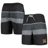 Cincinnati Bengals G-III Sports by Carl Banks Coastline Volley Swim Shorts Black - NFL