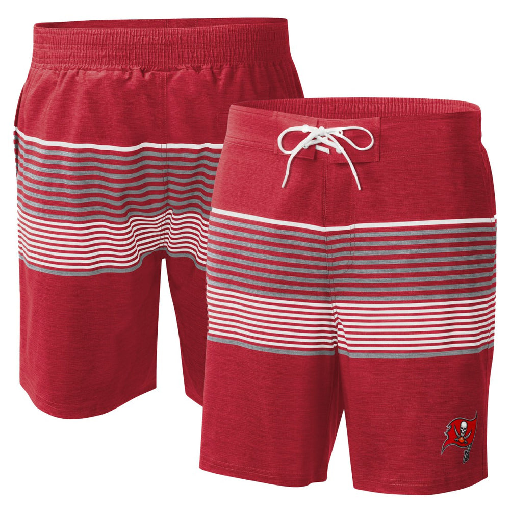 Tampa Bay Buccaneers G-III Sports by Carl Banks Coastline Volley Swim Shorts Red - NFL