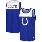Indianapolis Colts Starter Logo Touchdown Fashion Tank Top Royal/White - NFL