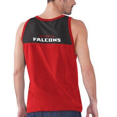 Atlanta Falcons Starter Logo Touchdown Fashion Tank Top Red/Black - NFL