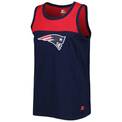New England Patriots Starter Logo Touchdown Fashion Tank Top Navy/Red - NFL