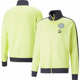 Puma Manchester City ftblHeritage T7 Raglan Full-Zip Track Jacket - Yellow