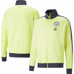 Puma Manchester City ftblHeritage T7 Raglan Full-Zip Track Jacket - Yellow