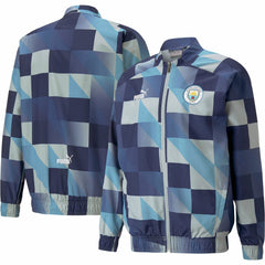 Puma Manchester City 2022/23 Pre-Match Full-Zip Jacket - Navy/Gray