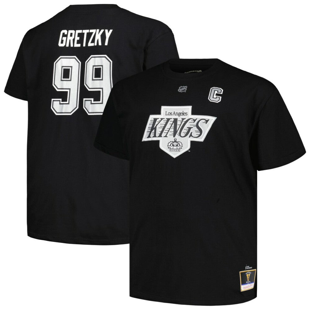 Wayne Gretzky Los Angeles Kings - Mitchell & Ness Big & Tall Name & Number T-Shirt Black