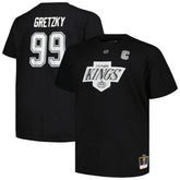 Wayne Gretzky Los Angeles Kings - Mitchell & Ness Big & Tall Name & Number T-Shirt Black
