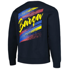 Barcelona Vintage Pullover Sweatshirt - Navy