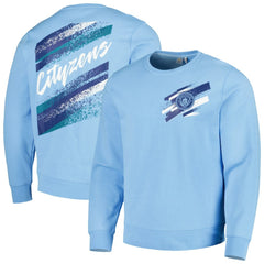 Manchester City Vintage Pullover Sweatshirt - Light Blue