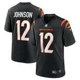 Tyron Johnson Cincinnati Bengals Home Game Player Jersey Black - Nike
