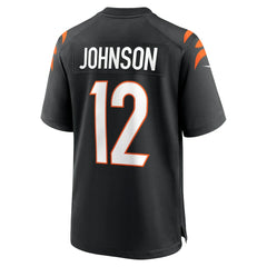 Tyron Johnson Cincinnati Bengals Home Game Player Jersey Black - Nike