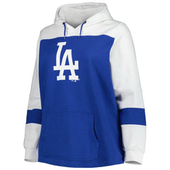 Los Angeles Dodgers Women's Plus Size Colorblock Pullover Hoodie Online