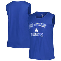 Los Angeles Dodgers Profile Women's Plus Size Tank Top Clearance