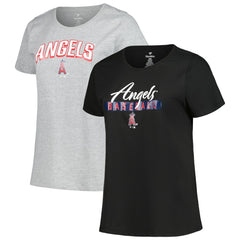 Los Angeles Angels Profile Women's Plus Size T-Shirt Combo Pack Clearance