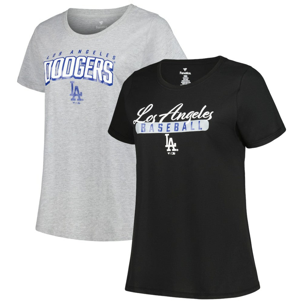 Los Angeles Dodgers Profile Women's Plus Size T-Shirt Combo Pack On Sale