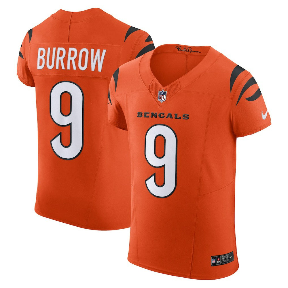 Joe Burrow Cincinnati Bengals Vapor F.U.S.E. Elite Jersey Orange - Nike