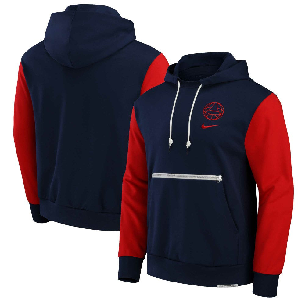 Nike Paris Saint-Germain Standard Issue Pullover Hoodie - Navy