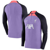 Nike Liverpool Strike Drill 2023/24 Performance Quarter-Zip Long Sleeve Top - Purple