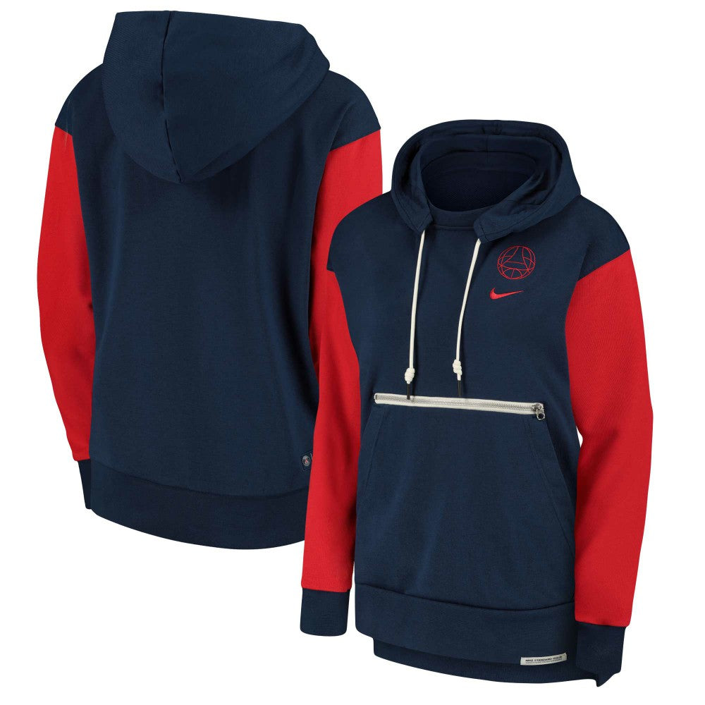 Nike Paris Saint-Germain Women's Standard Issue Pullover Hoodie - Navy/Red