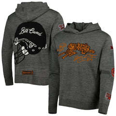 Cincinnati Bengals x BlaCkOWned Stripes Don't Come Easy Pullover Hoodie Gray - NFL