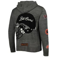 Cincinnati Bengals x BlaCkOWned Stripes Don't Come Easy Pullover Hoodie Gray - NFL
