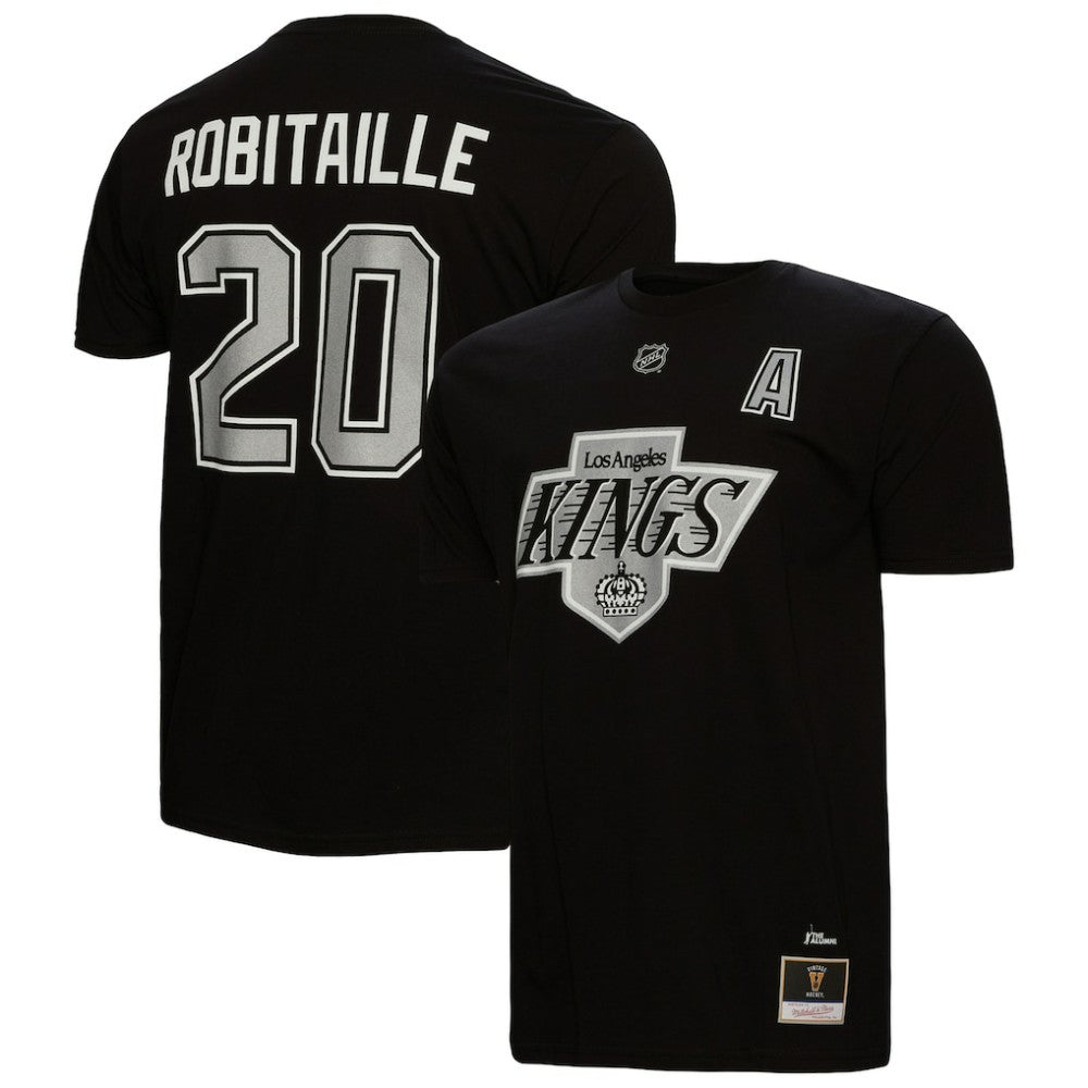 Luc Robitaille Los Angeles Kings - Mitchell & Ness Name & Number T-Shirt Black