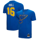 Brett Hull St. Louis Blues - Mitchell & Ness Name & Number T-Shirt Blue