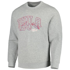 NBA - Philadelphia 76ers Stadium Essentials Unisex Element Logo Pop Pullover Sweatshirt - Heather Gray