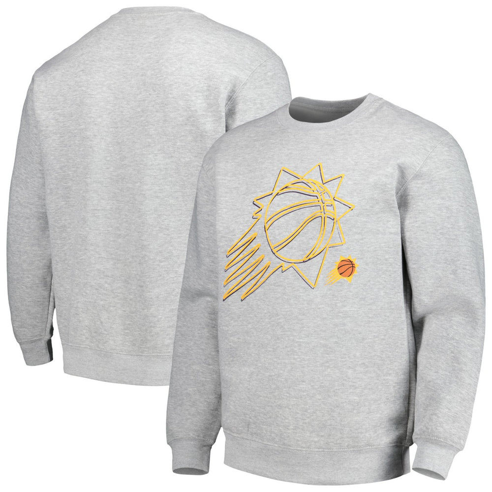 NBA - Phoenix Suns Stadium Essentials Unisex Element Logo Pop Pullover Sweatshirt - Heather Gray