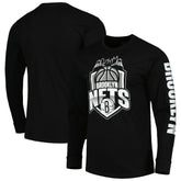 NBA - Brooklyn Nets Stadium Essentials Unisex NBA Crest Long Sleeve T-Shirt - Black