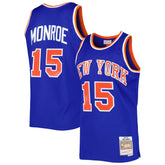 Mitchell & Ness - Earl Monroe New York Knicks 1972/73 Hardwood Classics Swingman Jersey - Blue