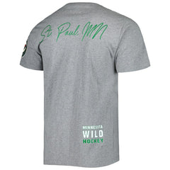 Minnesota Wild - Mitchell & Ness City Collection T-Shirt Heather Gray