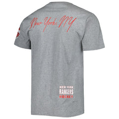 New York Rangers Mitchell & Ness City Collection T-Shirt Heather Gray