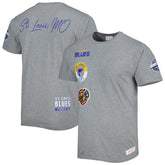 St. Louis Blues - Mitchell & Ness City Collection T-Shirt Heather Gray