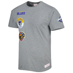 St. Louis Blues - Mitchell & Ness City Collection T-Shirt Heather Gray