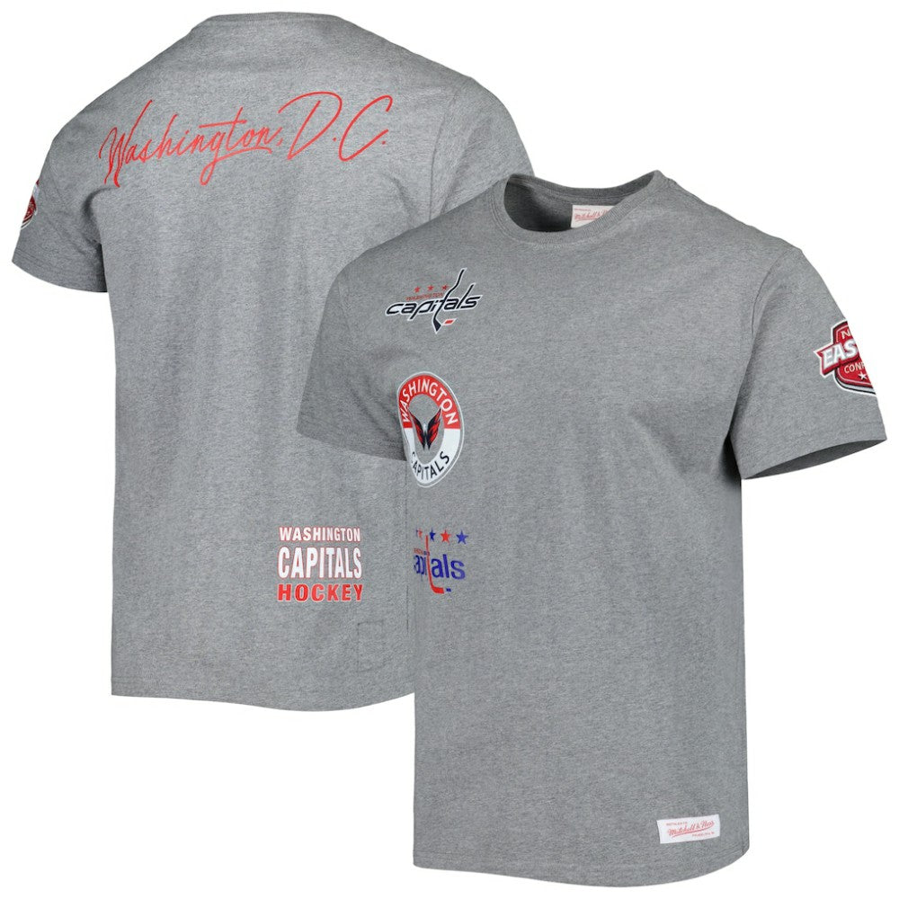 Washington Capitals Mitchell & Ness City Collection T-Shirt Heather Gray