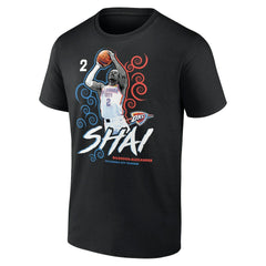 NBA - Shai Gilgeous-Alexander Oklahoma City Thunder Competitor T-Shirt - Black