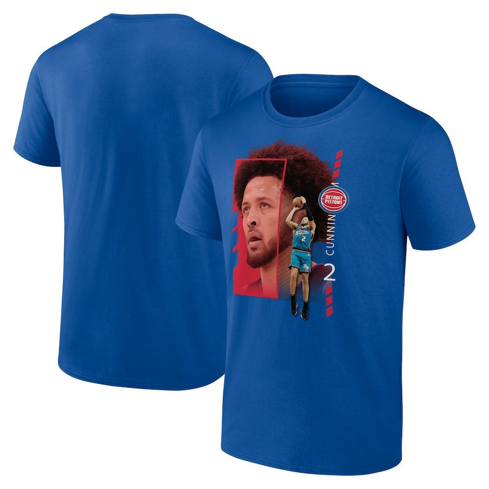 NBA - Cade Cunningham Detroit Pistons Jump Pass T-Shirt - Royal