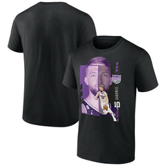 NBA - Domantas Sabonis Sacramento Kings Jump Pass T-Shirt - Black