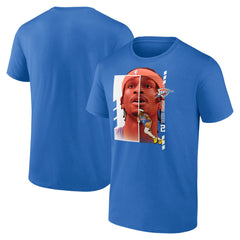 NBA - Shai Gilgeous-Alexander Oklahoma City Thunder Player Name & Number Jump Pass T-shirt - Blue