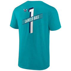 NBA - LaMelo Ball Charlotte Hornets Full-Court Press Name & Number T-Shirt - Aqua