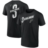 NBA - Keldon Johnson San Antonio Spurs Full-Court Press Name & Number T-Shirt - Black