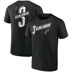 NBA - Keldon Johnson San Antonio Spurs Full-Court Press Name & Number T-Shirt - Black
