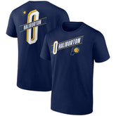 NBA - Tyrese Haliburton Indiana Pacers Full-Court Press Name & Number T-Shirt - Navy