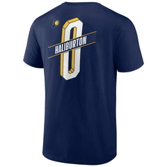 NBA - Tyrese Haliburton Indiana Pacers Full-Court Press Name & Number T-Shirt - Navy