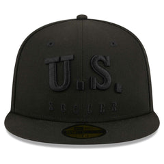 New Era USMNT New Era Text 59FIFTY Fitted Hat - Black