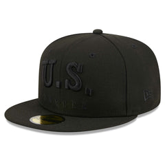 New Era USMNT New Era Text 59FIFTY Fitted Hat - Black