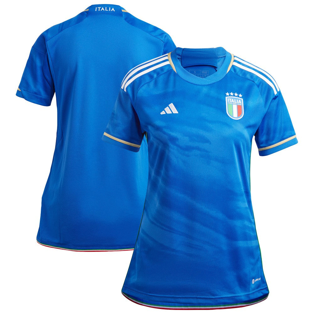 Adidas Italy National Team Women's 2023 Home Replica Jerseys - Blue