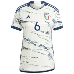 Adidas Marco Verratti Italy National Team Women's 2023 Away Replica Jerseys - White