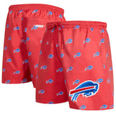 Buffalo Bills Pro Standard Allover Print Mini Logo Shorts Red - NFL