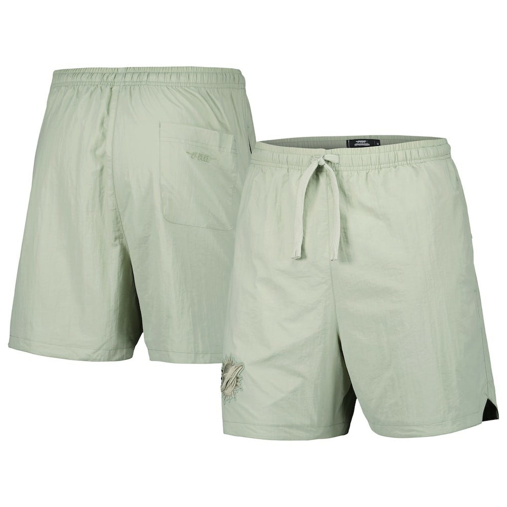 Miami Dolphins Pro Standard Neutrals 2.0 Woven Shorts Light Green - NFL